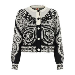 FARM RIO Bicolor Polyester Women's Cardigan